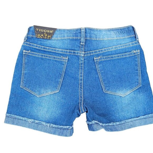 GIRL VIGOSS STRETCH DENIM SHORTS SZ 14 - Picture 7 of 11